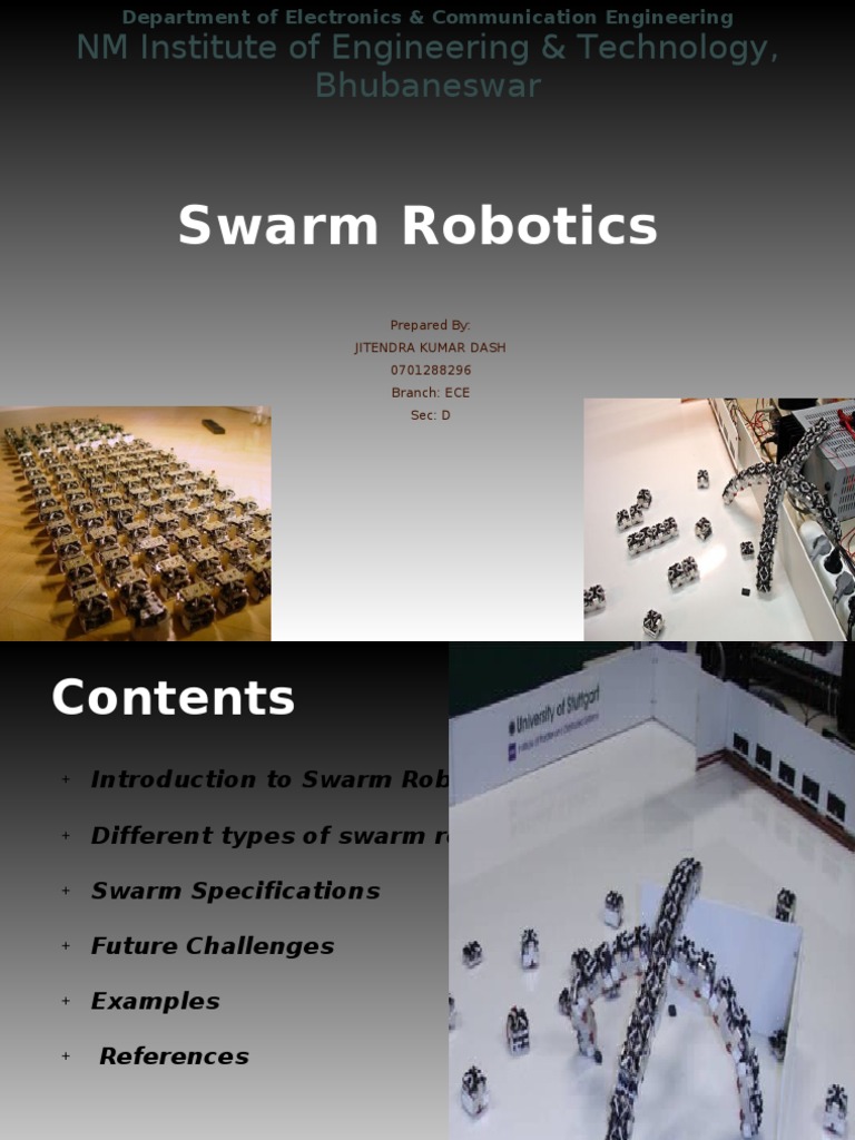 Overview of Swarm Robotics Concepts | PDF | Robot | Robotics