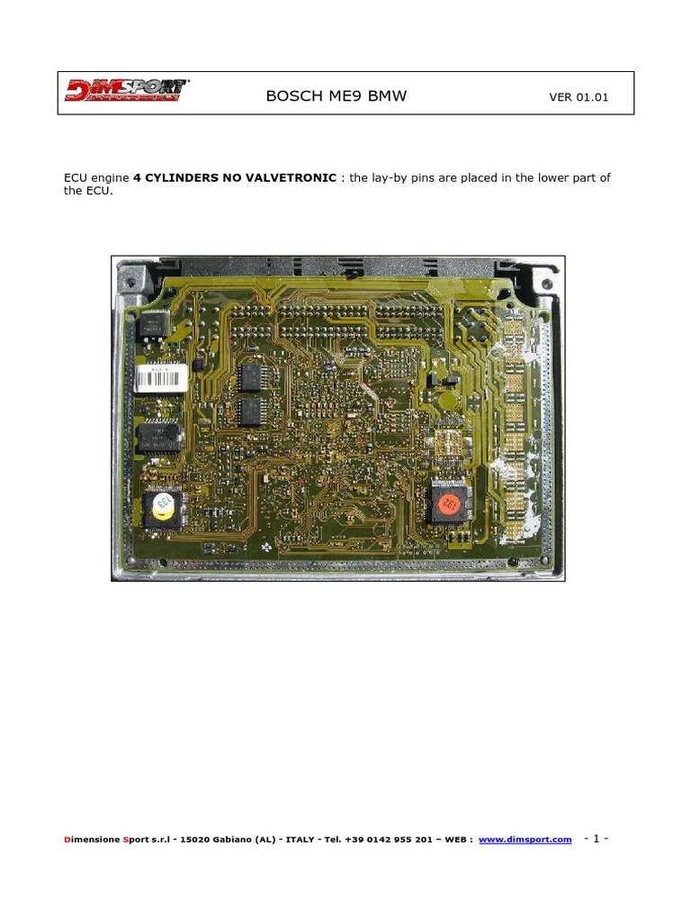 Bosch ME9 ECU Pinout Guide | PDF