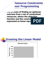 CH 11 Resource Constraints and Linear Programming