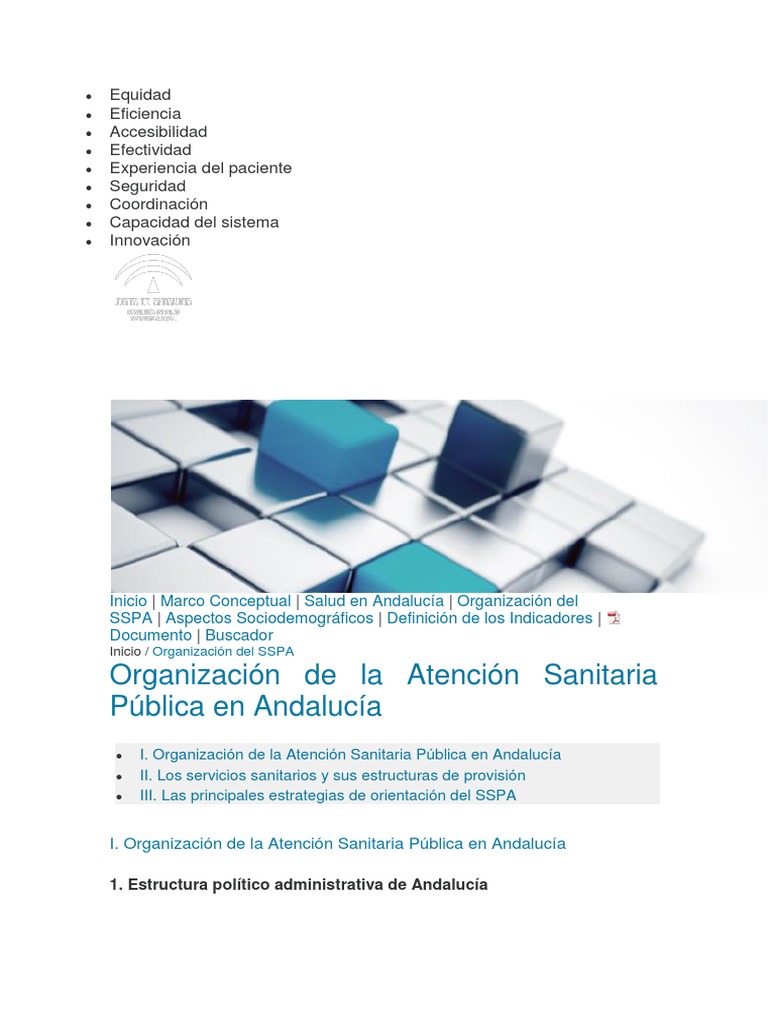 Organización de la Sanidad en Andalucía | PDF | Hospital | Sistema de salud