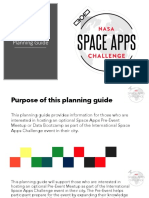Space Apps 2018 PreEvent Meetup Planning Guide 2018