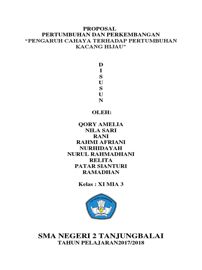 Proposal Penelitian Kacang Ijo