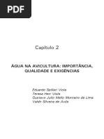 Água na avicultura - importância