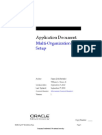 Application Document: Multi-Organization Setup