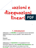 Disequazioni