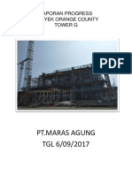 PT - Maras Agung TGL 6/09/2017: Laporan Progress Proyek Orange County Tower G