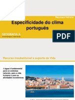Especificidade Do Clima Português