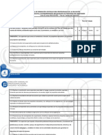 Lista de Cotejo Del Plan de Trabajo Del Supervisor