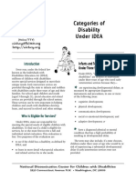 categories of disability under idea