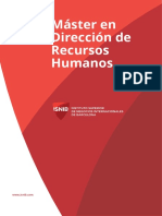 ISNIB - BS - Guía de Estudios Máster en Dirección de Recursos Humanos