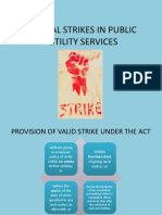 Strikes in Public Utility Services