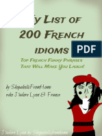 My List of 200 French Idioms