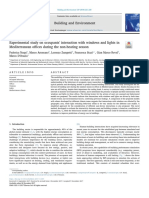 Experimental study on occupants' interactions