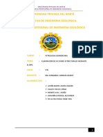 Estructuras geológicas en Llacanora mediante el uso del Dips