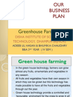 Greenhouse Farming: OUR Business Plan