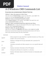 A-Z Windows CMD Commands List