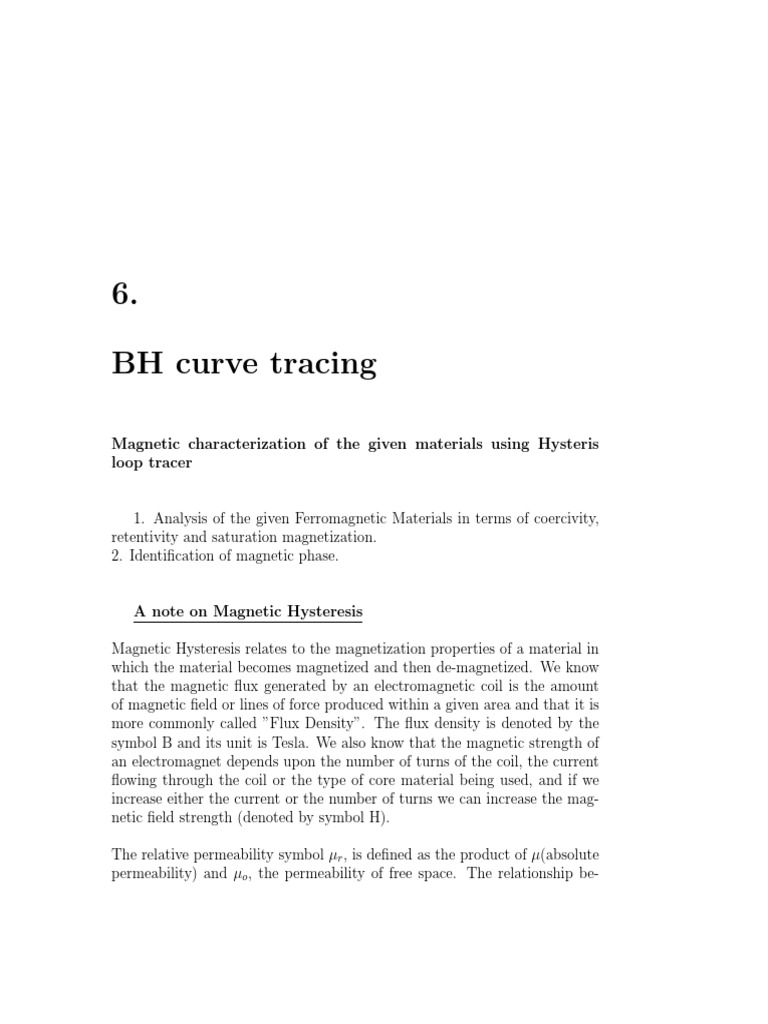 BH Curve PDF Inductor Hysteresis