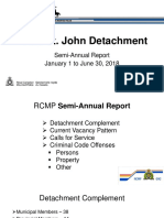 Fort St. John RCMP 2018 Semi-Annual Report, January 1 - June 30, 2018