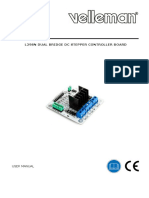 L298N Dual Bridge DC Stepper Controller Board: User Manual