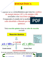 Termoquímica: Calor de Reacciones Químicas