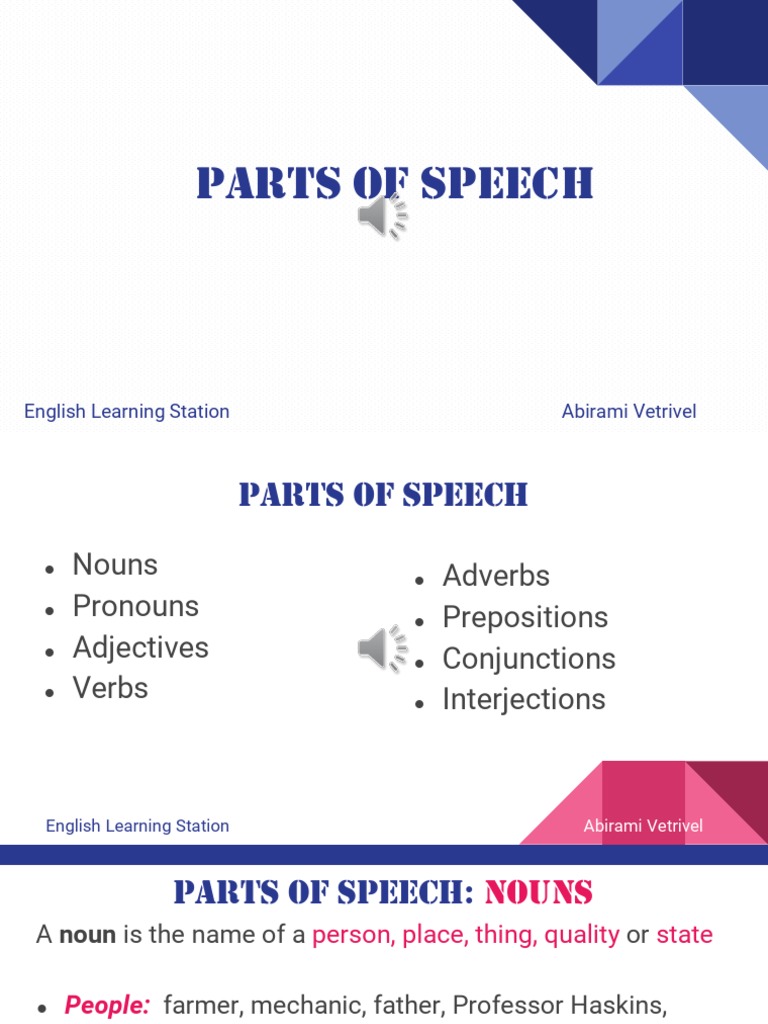 Understanding Parts of Speech | PDF | Adverb | Part Of Speech