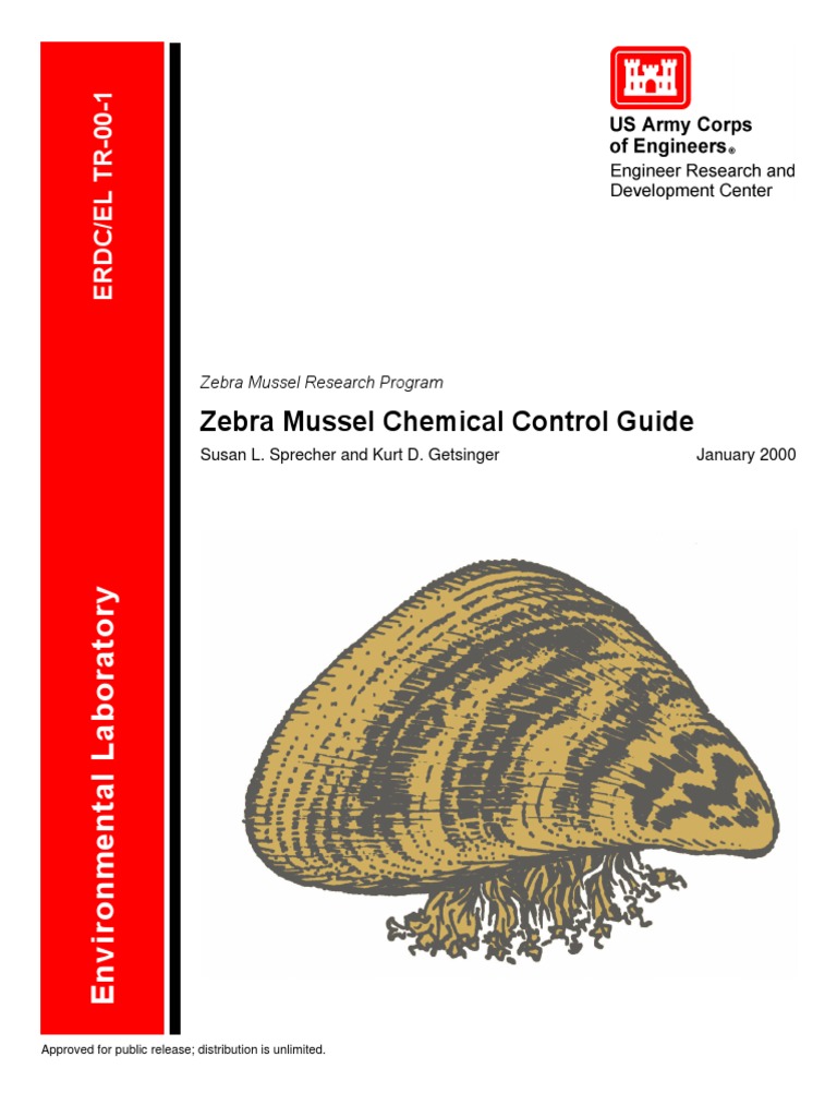 Zebra Mussel Chemical Control Guide PDF Water Purification Chlorine