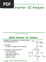 CMOS Inverter: DC Analysis: Courtesy: Prof Andrew Mason