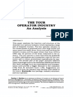 The Tour Operator Industry An Analysis: Pauline J. Sheldon