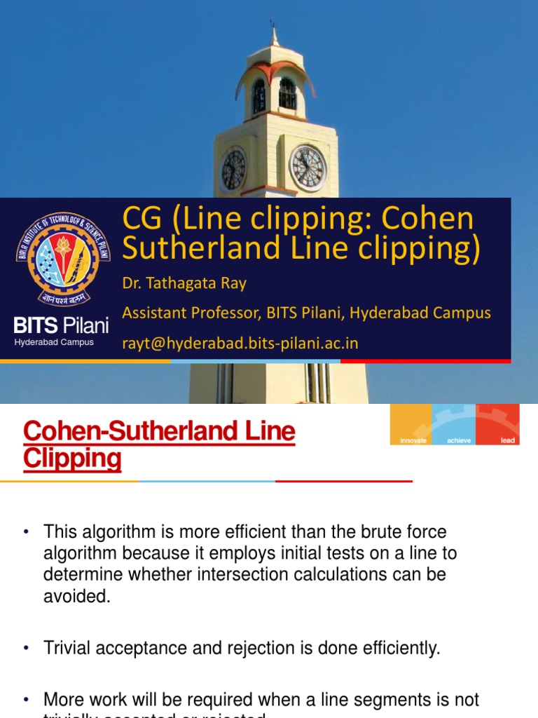 Cohen-Sutherland Line Clipping Algorithm | PDF | Discrete Mathematics ...