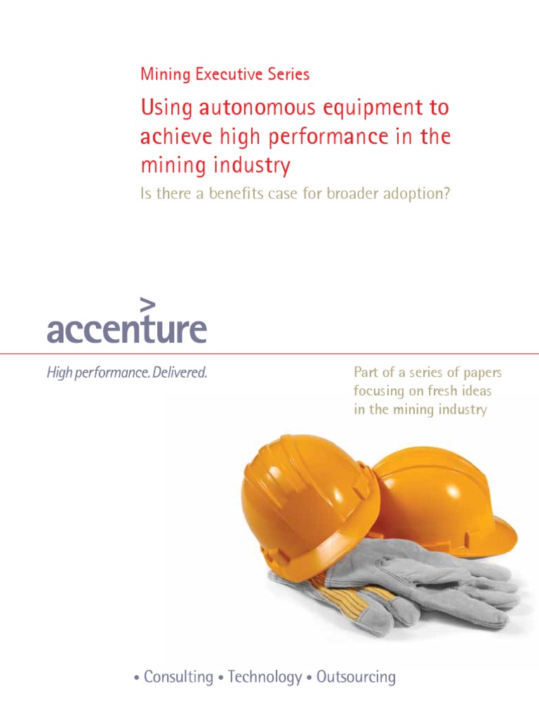 Accenture Report 2010 | PDF | Mining | Autonomy