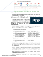 Terms and Conditions of Supply of Electricity - Chapter IV