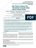 Morbidity Pattern Among The Geriatric Population in South India: An Observational Study