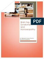 The Brain Fag Syndrome and Homoeopathy