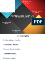 Asian Paints India LTD: Abhishek Jain 10P122