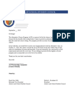 ACP Partnership Letter