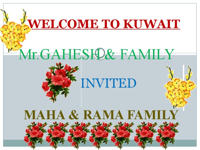 Kuwait Invitation | PDF