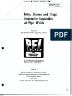 Access Holes, Bosses and Plugs For Radiographic Inspection of Pipe Welds