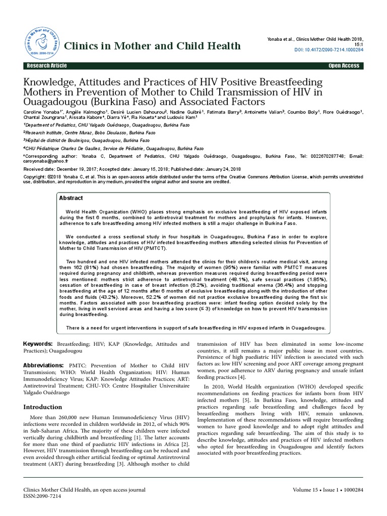 Babies of HIV-positive mothers not on treatment risk infection during breastfeeding – NACA