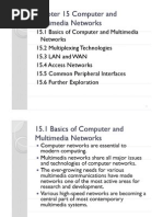 Chapter 15 Computer and Chapter 15 Computer and Multimedia Networks Multimedia Networks