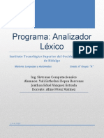 Analizador Lexico Pattern Matcher PDF