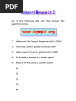 Internet Research Olympics