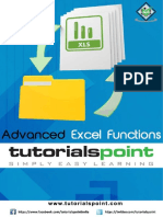 Advanced Excel Functions Tutorial