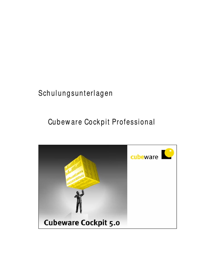 Schulungsunterlagen. Cubeware Cockpit Professional | PDF