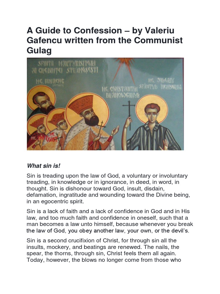 Valeriu gafencu a guide to confession pdf confession religion