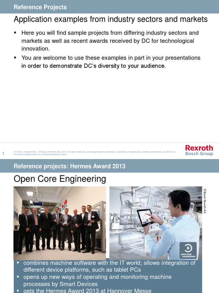 Application Examples From Industry Sectors and Markets | PDF | Machines ...
