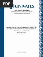 DETERMINAÇÃO DE PARÂMETROS TERMODINÂMICOS PARA PROJETOS DE EQUIPAMENTOS DE REFRIGERAÇÃO PARA CARROCERIAS FRIGORÍFICAS