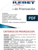 Criterios de Priorizacion