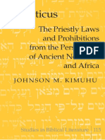 (Johnson M. Kimuhu) Leviticus The Priestly Laws