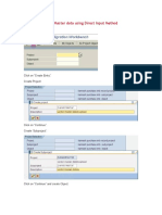 Uploading Vendor Master Data Using Direct Input Method: Go To Transaction LSMW