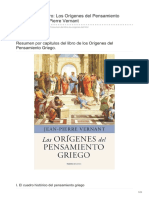 Elblogdelahistoria.com-Resumen Del Libro Los Orígenes Del Pensamiento Griego de Jean Pierre Vernant